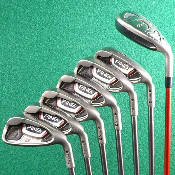 Ping G20 Black Dot 20 4H, 6-PW Iron Set TFC 169I Graphite Seniors w/ HC