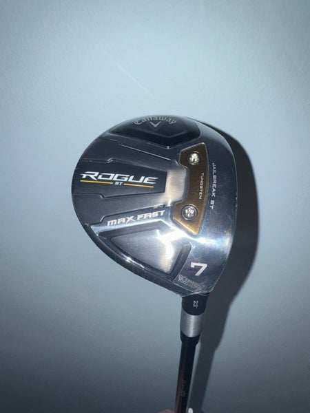 NEW Men's Callaway Rogue ST Max Fast RH 7 Wood 22 degree | Extra Stiff Flex Kai'li 70x Shaft
