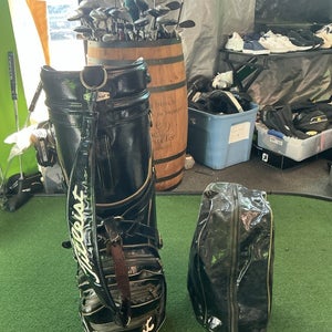 Vintage Titleist Leather Cart Bag 6-Way Dividers W/ Cover