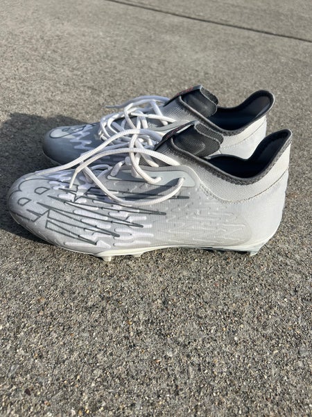 Size 12.5 Men’s New Balance Burn X3 Grey Lacrosse Cleats (Worn Once)