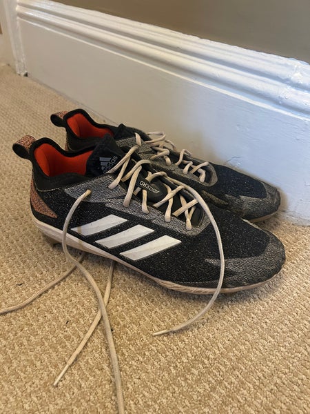 Black Men's Size 13.0 (W 14.0) Adult Adidas Adizero Low Top Metal (Used)