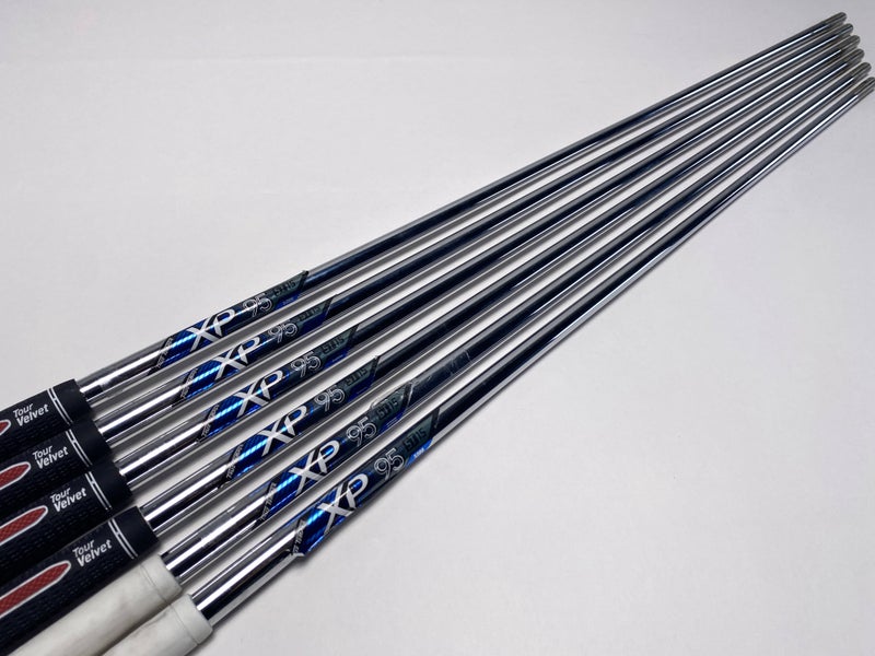 True Temper XP 95 ST15 S300 Stiff Iron Set Shafts 34.25''-36.75''- Pull 0.370