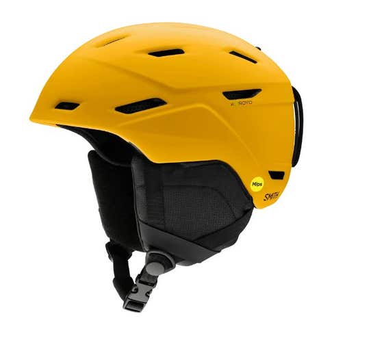 Medium Smith MISSION MIPS Helmet Matte Gold Bar (New)(SY2481)