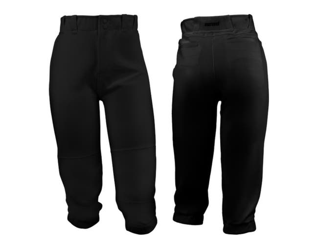 Marucci Fastpitch Softball Game Pants, Black, Adult Medium (New)