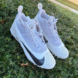 White Adult Used Men's Size 9.5 (Women's 10.5) Nike High Top Alpha Huarache 6 Pro