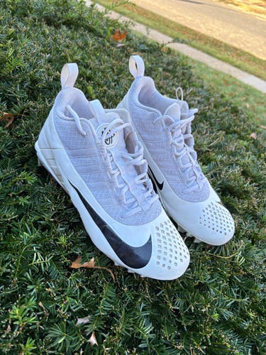 White Adult Used Men's Size 9.5 (Women's 10.5) Nike High Top Alpha Huarache 6 Pro