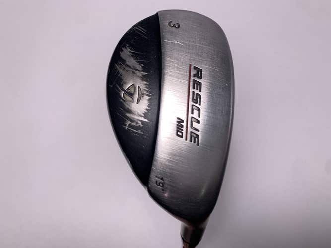 TaylorMade Rescue Mid 3 Hybrid 19* Light Metal Regular Steel Mens RH