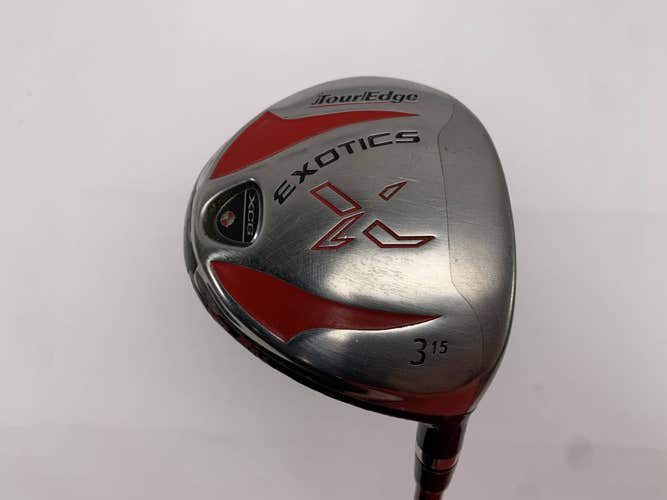Tour Edge Exotics XCG 3 Fairway Wood 15* Aldila DVS 75g Stiff Graphite Mens RH