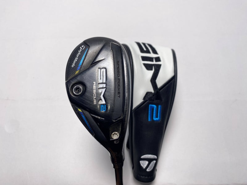 TaylorMade SIM2 Rescue 3 Hybrid 19.5* Tensei Blue Raw AV Series 80g Stiff RH HC