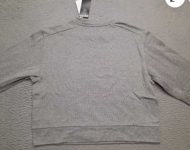 Adidas Women's Small Gray Training Crew Sweatshirt (New)