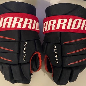 Warrior Alpha QX5 Gloves -Black/Red - Size 12"