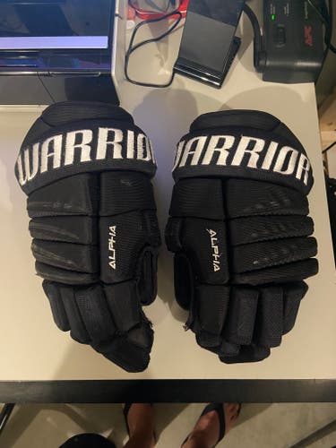 Warrior Alpha QX3 Gloves -Black/White 15" (Used)