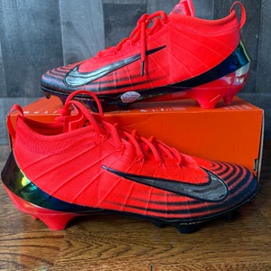 Nike Vapor Elite 1 Football Cleats Bright Crimson Laser Mens Size 12 - NO LID