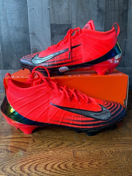 Nike Vapor Elite 1 Football Cleats Bright Crimson Laser Mens Size 12 - NO LID