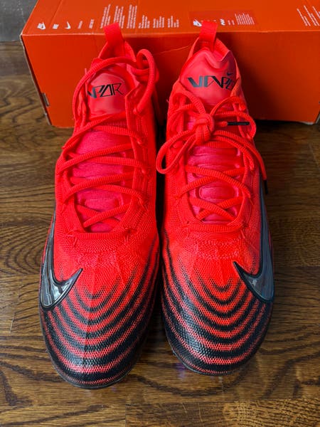 Nike Vapor Elite 1 Football Cleats Bright Crimson Laser Mens Size