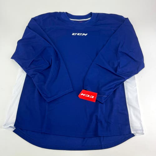 New CCM 6000 Series Quicklite Practice Jersey Royal | Senior XL | #888600657622