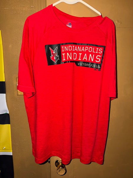 Majestic MILB Baseball Indianapolis Indians Victory Field T Shirt Men’s Size XXL