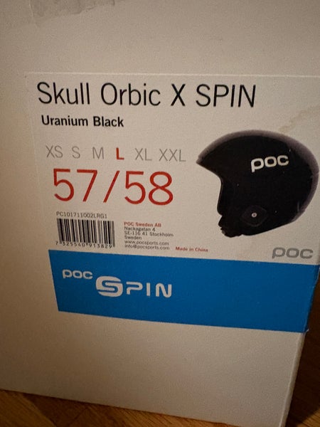Unisex Large POC Skull Orbic X Spin Helmet (Used) FIS Legal