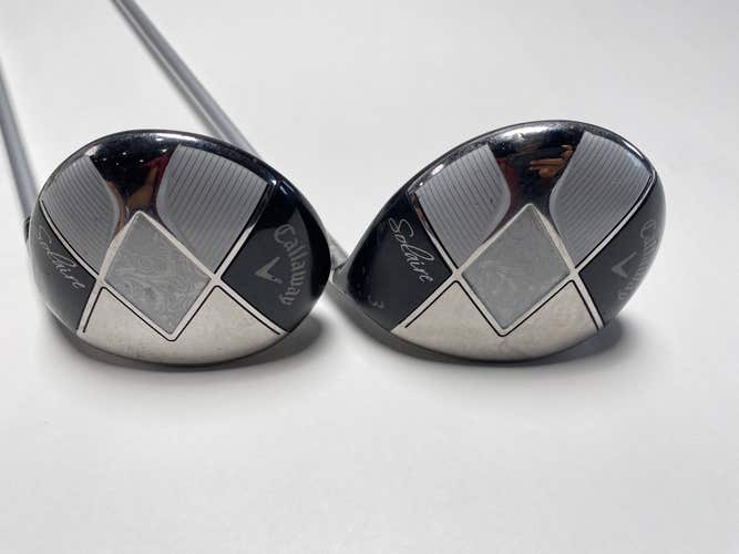 Callaway Solaire 2014 3 & 5 Fairway Wood Set 15* 18* 55g Ladies RH