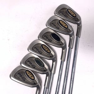 Ping i3 Blade Iron Set 5-PW Black Dot Cushin DSG Stiff Steel Mens RH