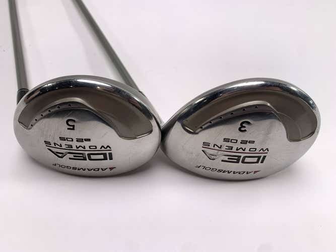 Adams Idea A2 OS 3 & 5 Fairway Wood Set 15* 18* Aldila Idea Womens RH