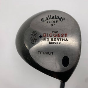 Callaway Biggest Big Bertha Driver 9* Ultra Light Senior Graphite Mens RH