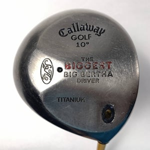 Callaway Biggest Big Bertha Driver 10* UST ProForce 65 Gold 65g Senior RH