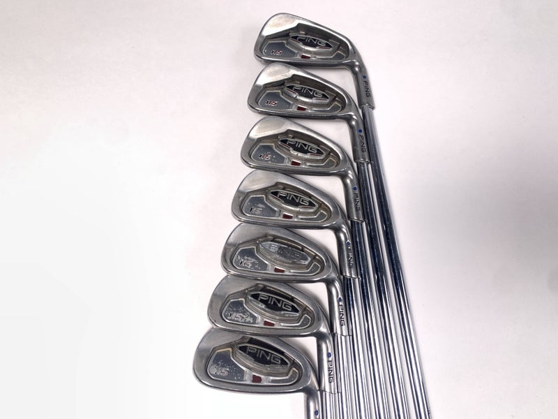 Ping i15 Iron Set 4-PW Blue Dot 1* Up AWT Stiff Steel Mens RH