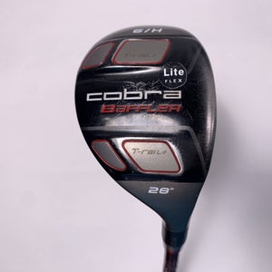 Cobra T-Rail + 6 Hybrid 28* Graphite Design Tour AD G Hybrid 65g Senior RH
