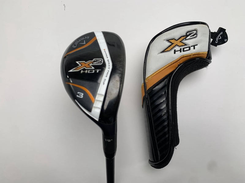 Callaway X2 Hot 3 Hybrid 19* X2 Hot 60g Regular Graphite Mens RH HC Midsize Grip