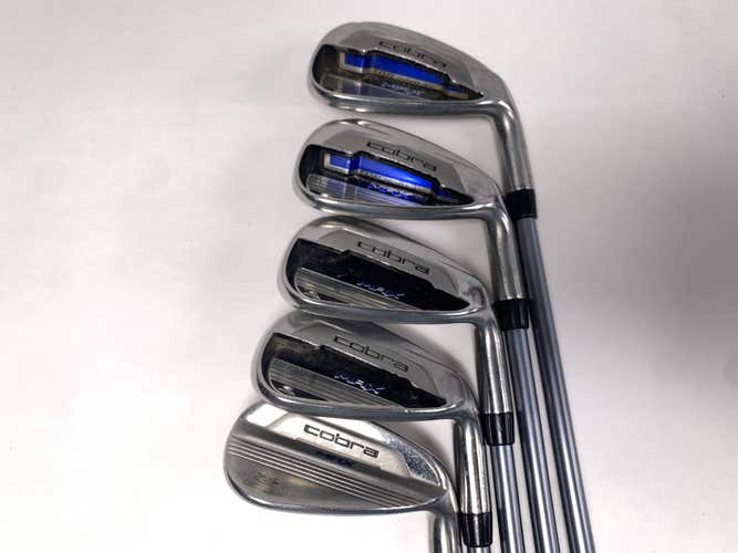 Cobra MAX Iron Set 7-PW+GW Matrix White Tie X4 56g Senior Graphite Mens RH