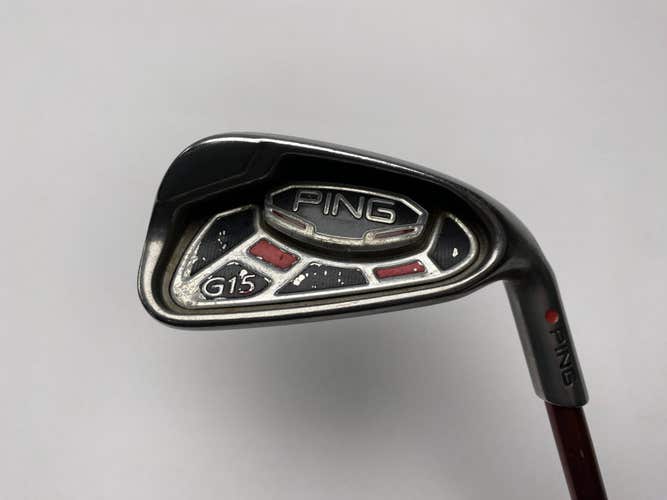 Ping G15 Single 7 Iron Red Dot 1* Flat TFC 149 Soft Regular Senior Graphite RH