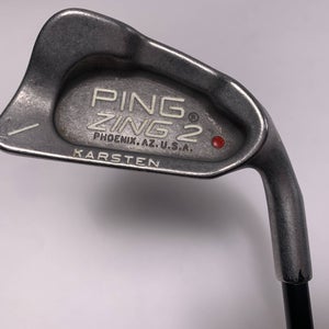 Ping Zing 2 Single 1 Iron Red Dot 1* Flat Karsten 201 Stiff RH Midsize Grip