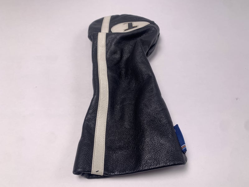 Stitch Black White Leather Driver Headcover HC