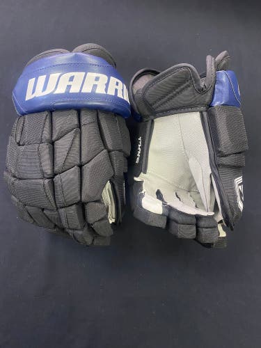 NHL Pro Stock Return Warrior Luxe 13” N Spezza Toronto Maple Leafs Black Alternate Ice Hockey Gloves