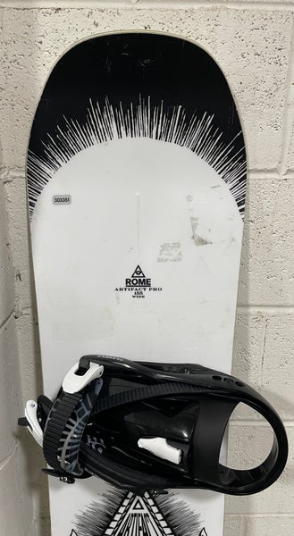 Used 2025 Rome Artifact Pro Snowboard (155cm) w/ New 5th Element bindings