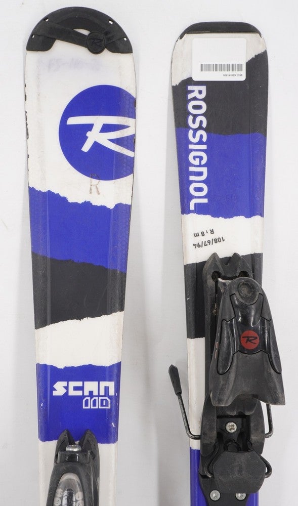 ROSSIGNOL SCAN XELIUM 110cm スキー セット 板 青 Rossignol Scan Kids Skis with Bindings - 110 cm Used
