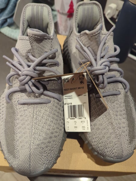 Gray Unisex Size M 8.0 (W 9.0) Adult Adidas Adidas Yeezy Boost 350 Shoes (New)
