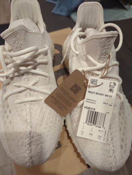 White Unisex Size M 7.5 (W 8.5) Adult Adidas Adidas Yeezy Boost 350 Shoes (New)