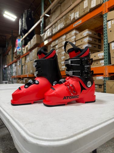 NEW Kid's Atomic Hawx JR 3 Ski Boots - Red/Black - Mondo 22.0 & 22.5