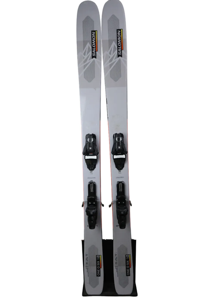 USED 2024 Salomon QST 106 Skis 165cm w/ Salomon Strive 11 Bindings
