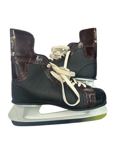 Used AMERICAN WILDCAT ICE SKATE Senior Hockey Skate Black And Wine Red Senior 9 11862-S000091918