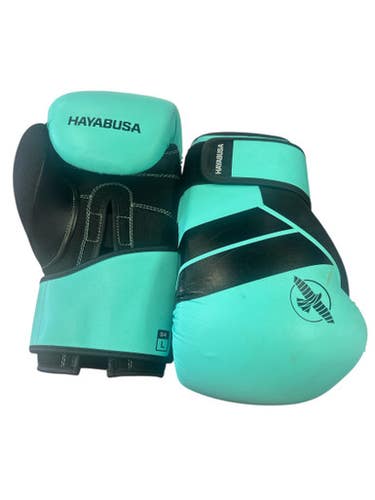 Used HAYABUSA Boxing Gloves Black And Sky Blue LG 11862-S000091928