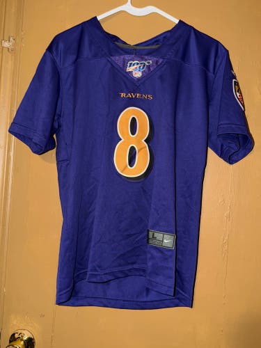 Nike NFL Baltimore Ravens Lamar Jackson Football Jersey Size Youth Size Large