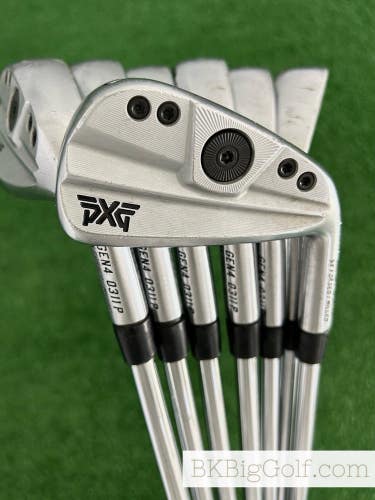 PXG 0311 P GEN4 Forged Iron Set 4-W / True Temper Elevate Tour 120 Stiff