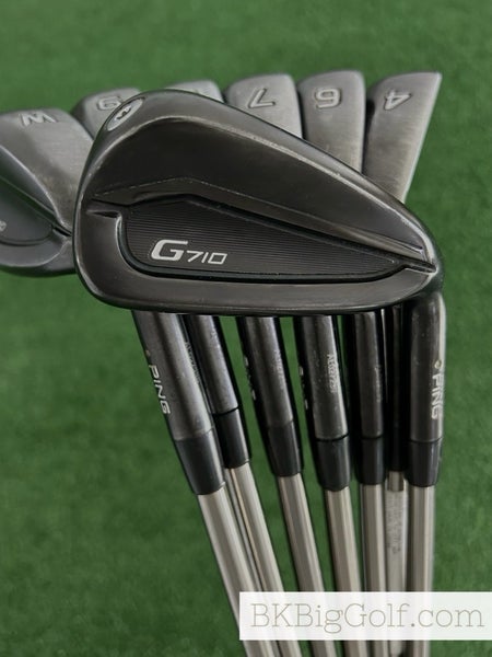 Ping G710 Black Iron Set 4-W / Recoil F3 Regular Graphite