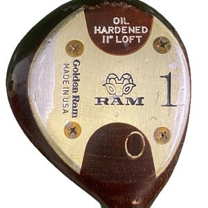 Golden Ram Oil Hardened Persimmon 800 Custom Driver 11 RH R400u 43 Stock Grip HC