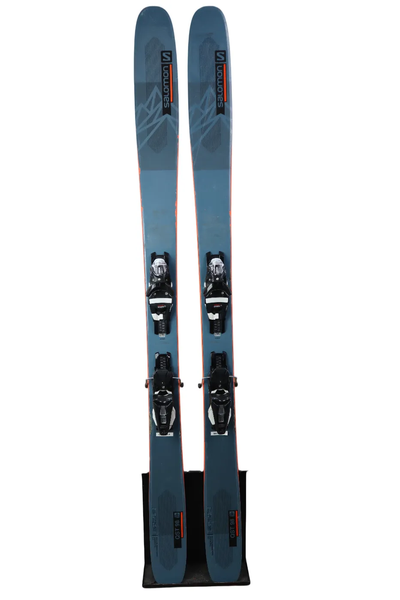 USED 2022 Salomon QST 98 Skis 176cm w/ Look NX 12 Bindings
