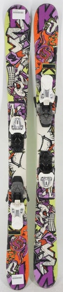 K2 Juvy Twin Tip Kids Skis with Bindings - 119 cm Used
