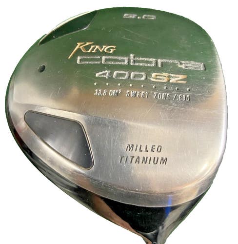 King Cobra 400 SZ Milled Ti Driver 9* RH 60g Aldila Stiff Graphite 44.5 New Grip